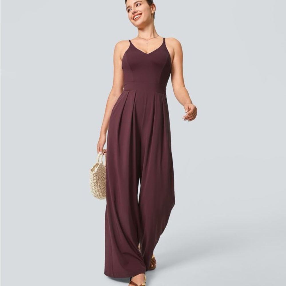 Elegant Plum Jumpsuit